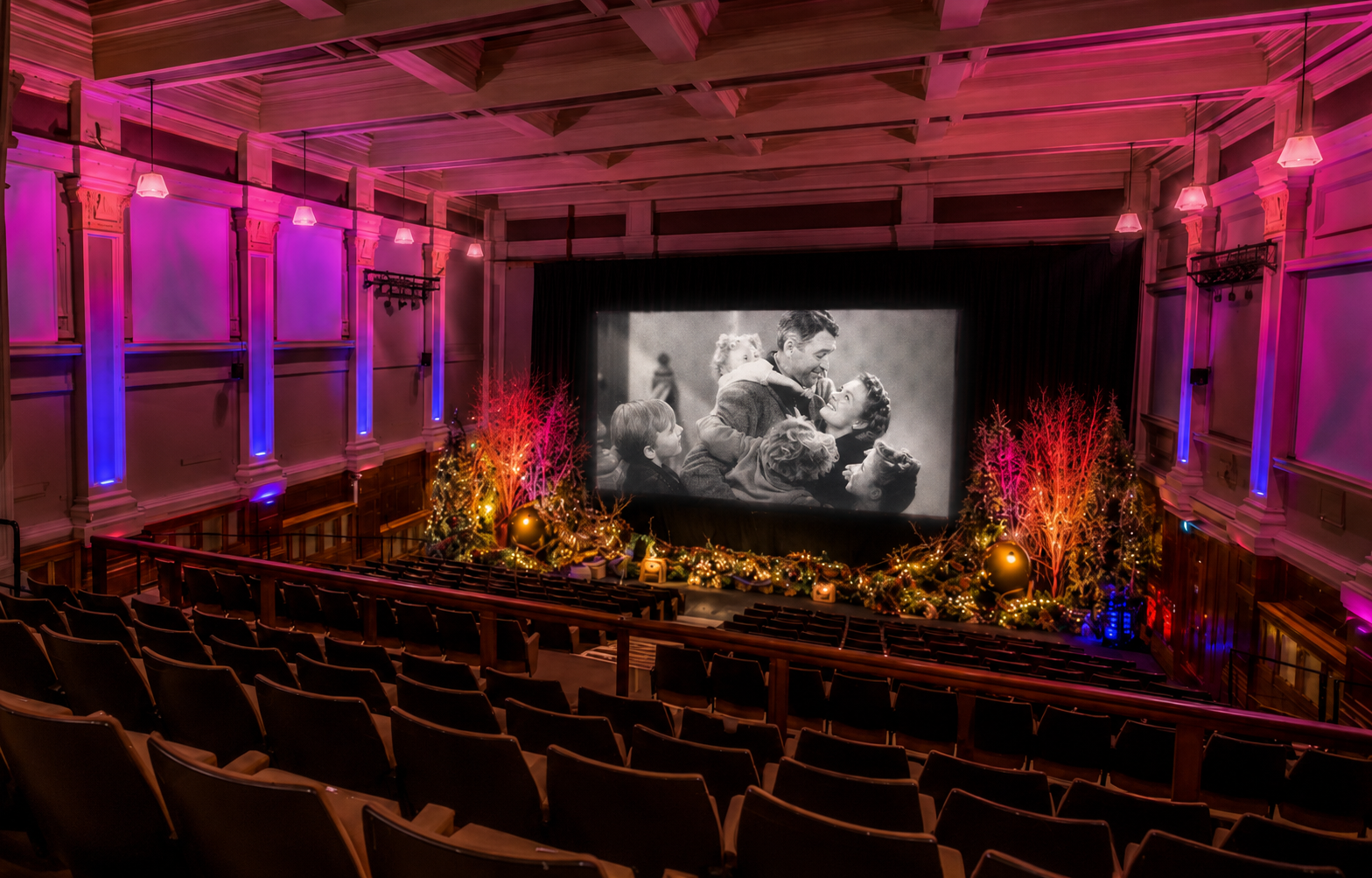 Inside an Enchanted Christmas Cinema screening